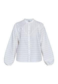 LOVE & DIVINE SKJORTE, LOVE1319, CREAM/STRIPE